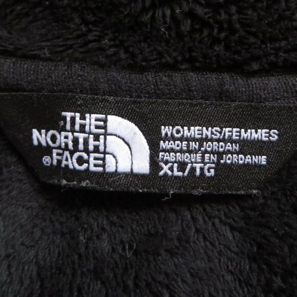 The north face women's winter jacket size XL black/white inside thick fleece - Picture 6 of 13